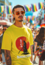 Samurai Warrior T-Shirt – “Forged by Discipline” Graphic Tee for Men | Nautanki Wear