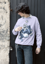 Retro Plumber Graphic Sweatshirt for Men - Image 4
