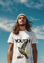 Youth Raven Graphic Oversized T-Shirt for Men - Image 8