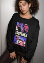 "Together" Pop-Art Graphic Premium Sweatshirt