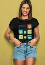 Mood of the Day Frog Graphic T-Shirt for Women - Image 6