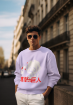 Titan Face Anime Sweatshirt for Men - Image 4