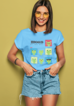 Mood of the Day Frog Graphic T-Shirt for Women - Image 7