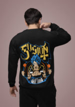 Fusion Warrior Anime Sweatshirt for Men - Image 2