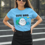 Cute Bird Graphic T-Shirt for Women
