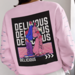 "Delicious" Urban Streetwear Graphic Premium Sweatshirt
