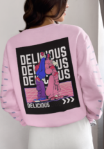 "Delicious" Urban Streetwear Graphic Premium Sweatshirt