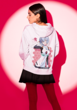 "Evangelion" Rei Ayanami Graphic Premium Hoodie - Image 3
