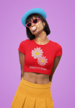 "Pretty Girl" Daisy Floral Graphic Crop Top