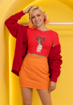 Super Girl" Graphic Crop Top & Vibrant Trio Ensemble - Image 7