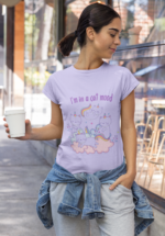 I’m in a Cat Mood Graphic T-Shirt for Women - Image 3