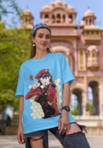 "Evangelion" Misato Katsuragi Graphic Oversized Tee - Image 3