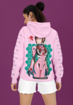 "Evangelion" Mari Makinami Graphic Premium Hoodie - Image 2