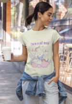 I’m in a Cat Mood Graphic T-Shirt for Women - Image 4