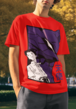 Evangelion Unit 01 Anime T-Shirt for Men - Image 8