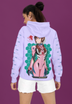 "Evangelion" Mari Makinami Graphic Premium Hoodie - Image 3