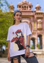 "Evangelion" Misato Katsuragi Graphic Oversized Tee - Image 4