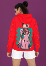 "Evangelion" Mari Makinami Graphic Premium Hoodie - Image 4