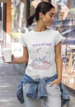 I’m in a Cat Mood Graphic T-Shirt for Women - Image 5