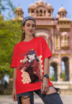 "Evangelion" Misato Katsuragi Graphic Oversized Tee - Image 5