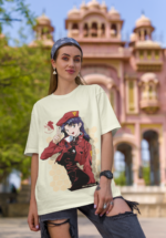 "Evangelion" Misato Katsuragi Graphic Oversized Tee - Image 6