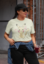 Iconic Electric Mouse Character Graphic Crop Top - Image 5