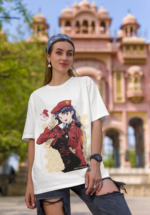 "Evangelion" Misato Katsuragi Graphic Oversized Tee - Image 7