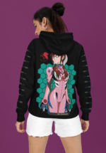 "Evangelion" Mari Makinami Graphic Premium Hoodie - Image 6