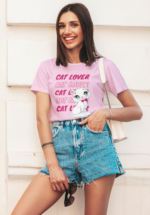 Cat Lover Graphic T-Shirt for Women