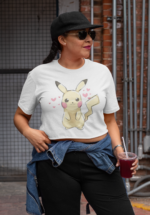 Iconic Electric Mouse Character Graphic Crop Top - Image 6