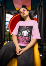 Nezuko Kamado "Box Peeking" Graphic Oversized Tee - Image 2