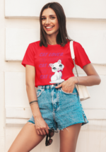 Cat Lover Graphic T-Shirt for Women - Image 4