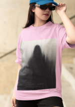 "Fade Away" Ethereal Silhouette Graphic Oversized Tee - Image 2