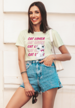 Cat Lover Graphic T-Shirt for Women - Image 5