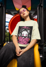 Nezuko Kamado "Box Peeking" Graphic Oversized Tee - Image 5
