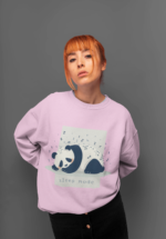 "Sleep Mode" Panda Graphic Premium Sweatshirt - Image 2
