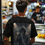 Hooded Rapper Oversized T-Shirt