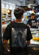 Hooded Rapper Oversized T-Shirt