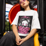Nezuko Kamado "Box Peeking" Graphic Oversized Tee