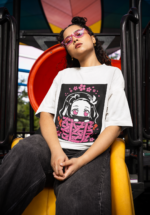 Nezuko Kamado "Box Peeking" Graphic Oversized Tee