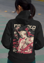 "Demon Slayer" Nezuko Kamado Kitsune Graphic Premium Hoodie