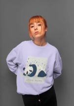 "Sleep Mode" Panda Graphic Premium Sweatshirt - Image 3