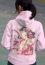 "Demon Slayer" Nezuko Kamado Kitsune Graphic Premium Hoodie - Image 6