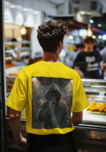 Hooded Rapper Oversized T-Shirt - Image 6