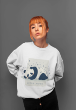 "Sleep Mode" Panda Graphic Premium Sweatshirt - Image 4