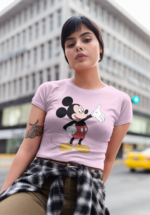 Iconic Cartoon Mouse Pose Graphic Crop Top - Image 7