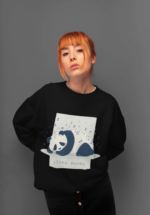 "Sleep Mode" Panda Graphic Premium Sweatshirt - Image 5