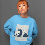 "Sleep Mode" Panda Graphic Premium Sweatshirt