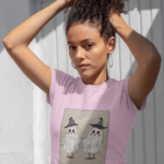 Cute Ghost Graphic T-Shirt for Women