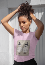 Cute Ghost Graphic T-Shirt for Women